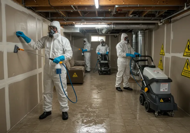 Basement Moisture Removal and Structural Drying process in Calhoun County, SC